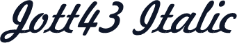 Jott43 Italic