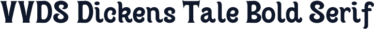 VVDS Dickens Tale Bold Serif