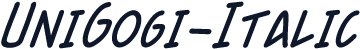 UniGogi-Italic