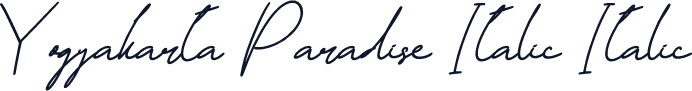 Yogyakarta Paradise Italic Italic