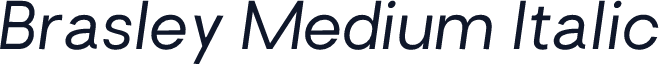 Brasley Medium Italic