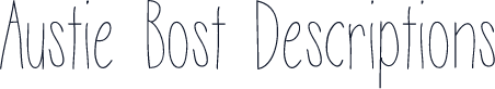 Austie Bost Descriptions
