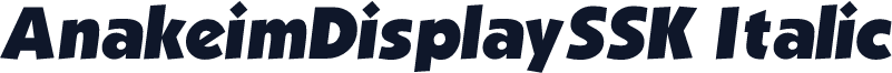 AnakeimDisplaySSK Italic