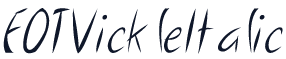 FOTVickleItalic