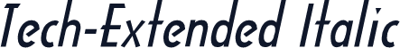 Tech-Extended Italic