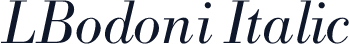 LBodoni Italic