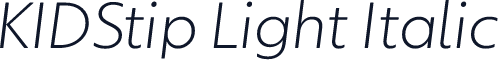 KIDStip Light Italic