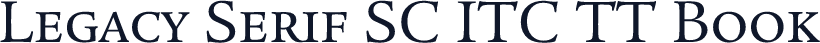 Legacy Serif SC ITC TT Book