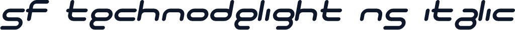 SF Technodelight NS Italic