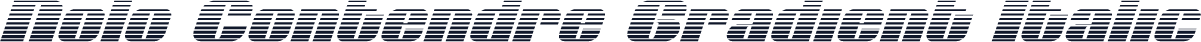 Nolo Contendre Gradient Italic