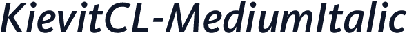 KievitCL-MediumItalic