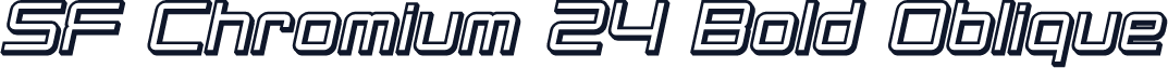 SF Chromium 24 Bold Oblique