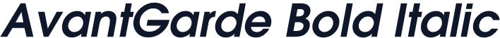 AvantGarde Bold Italic