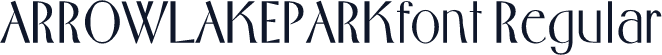 ARROWLAKEPARKfont Regular