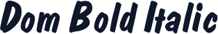 Dom Bold Italic