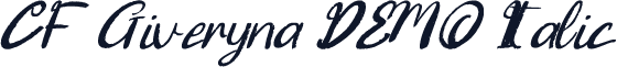 CF Giveryna DEMO Italic