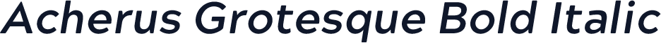 Acherus Grotesque Bold Italic