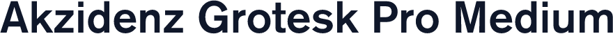 Akzidenz Grotesk Pro Medium