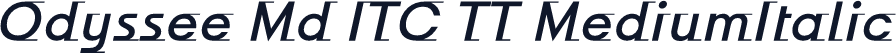 Odyssee Md ITC TT MediumItalic