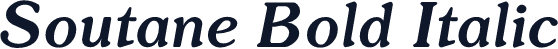 Soutane Bold Italic
