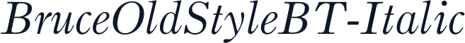 BruceOldStyleBT-Italic