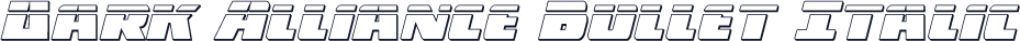 Dark Alliance Bullet Italic