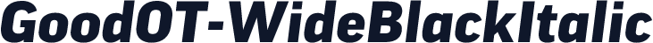 GoodOT-WideBlackItalic