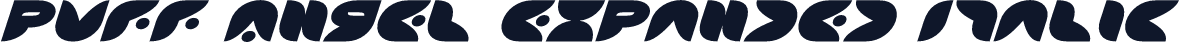 Puff Angel Expanded Italic