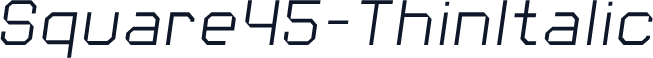 Square45-ThinItalic