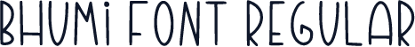 Bhumi Font Regular