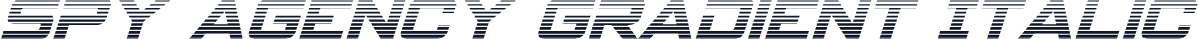 Spy Agency Gradient Italic