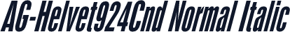 AG-Helvet924Cnd Normal Italic