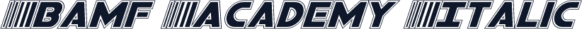 Bamf Academy Italic