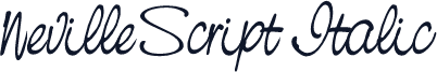 NevilleScript Italic