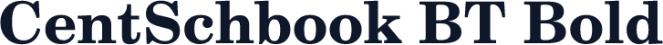 CentSchbook BT Bold