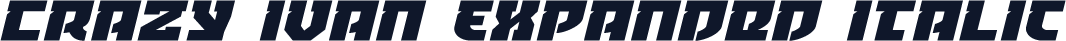 Crazy Ivan Expanded Italic