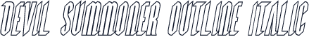 Devil Summoner Outline Italic