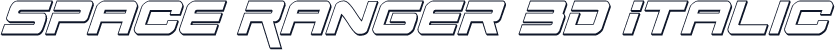 Space Ranger 3D Italic