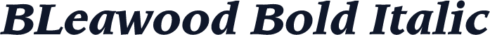 BLeawood Bold Italic
