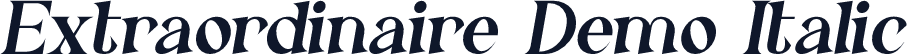 Extraordinaire Demo Italic