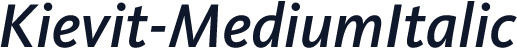 Kievit-MediumItalic