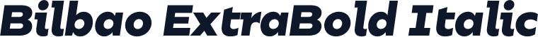 Bilbao ExtraBold Italic