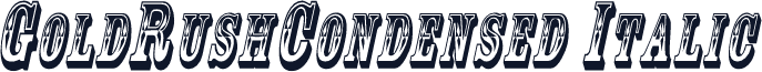 GoldRushCondensed Italic