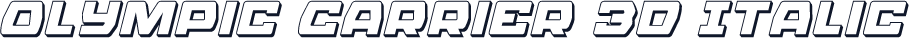 Olympic Carrier 3D Italic