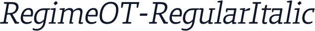 RegimeOT-RegularItalic
