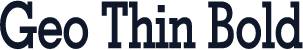 Geo Thin Bold
