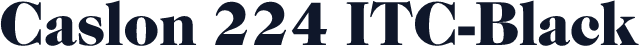 Caslon 224 ITC-Black
