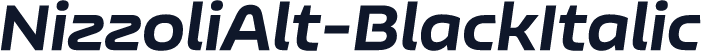 NizzoliAlt-BlackItalic