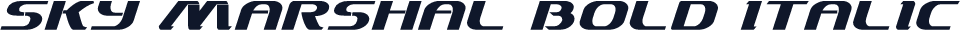 Sky Marshal Bold Italic