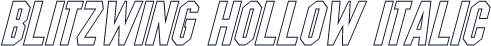 Blitzwing Hollow Italic